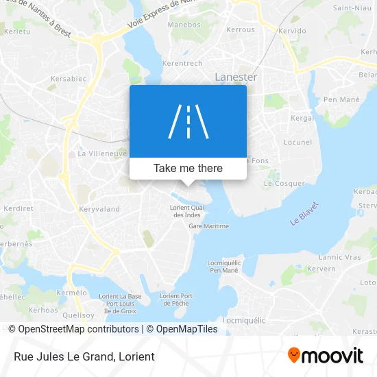 Rue Jules Le Grand map