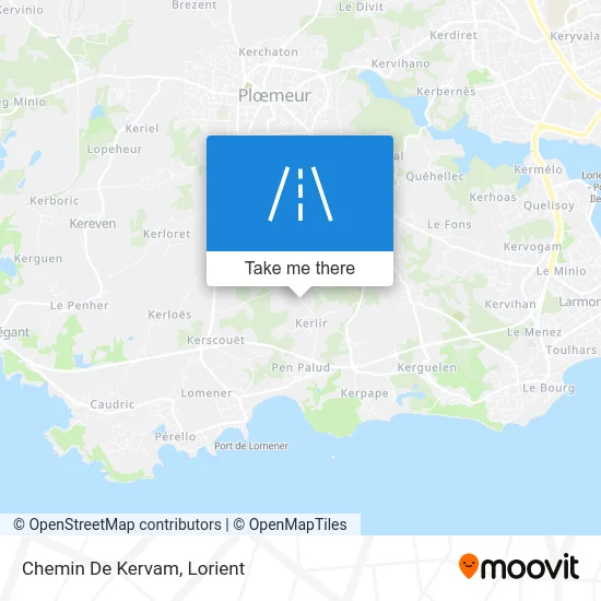 Chemin De Kervam map