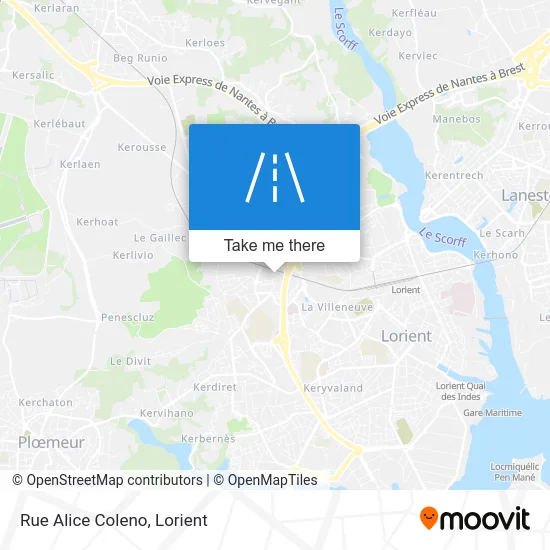 Rue Alice Coleno map