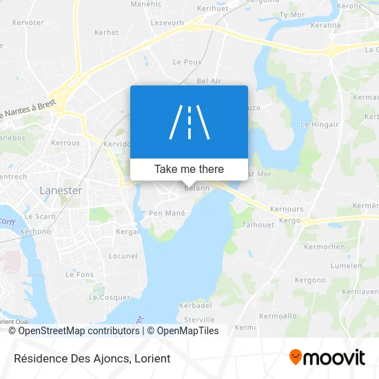 Résidence Des Ajoncs map