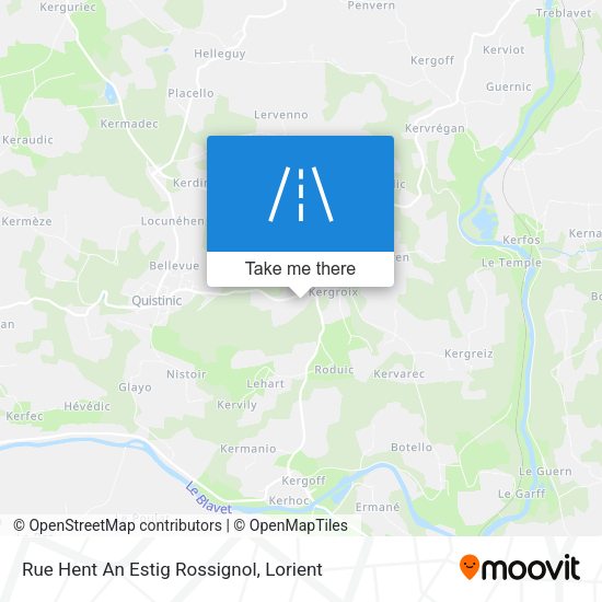 Rue Hent An Estig Rossignol map