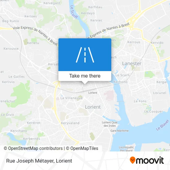 Rue Joseph Métayer map