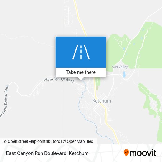 East Canyon Run Boulevard map