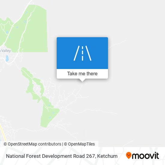 National Forest Development Road 267 map