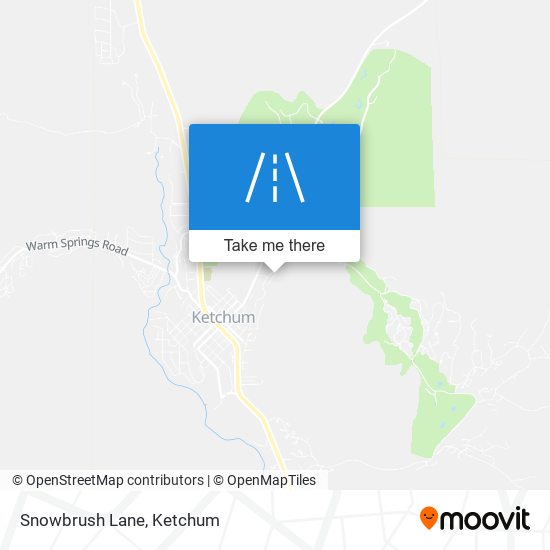Snowbrush Lane map