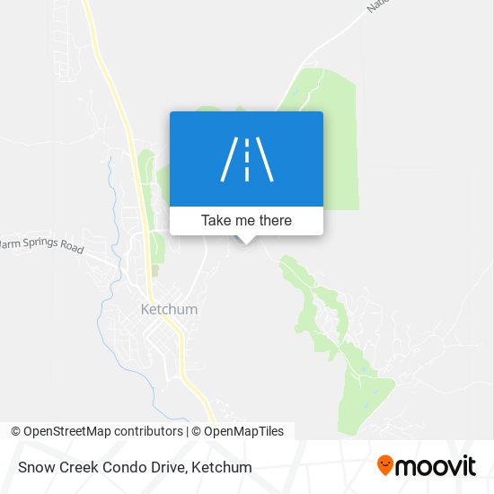 Snow Creek Condo Drive map
