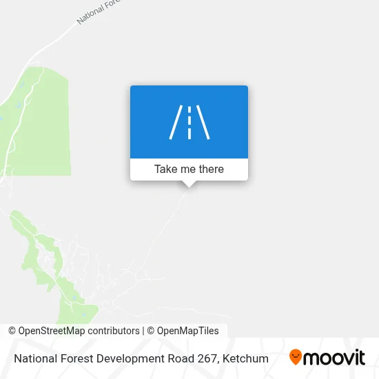 National Forest Development Road 267 map