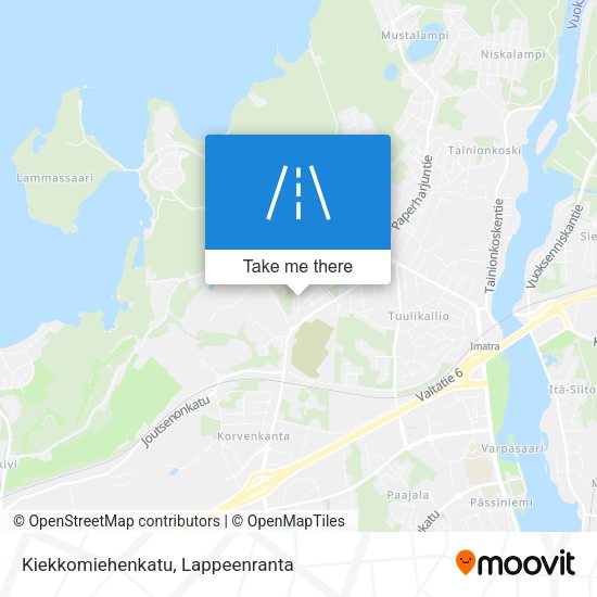 Kiekkomiehenkatu map