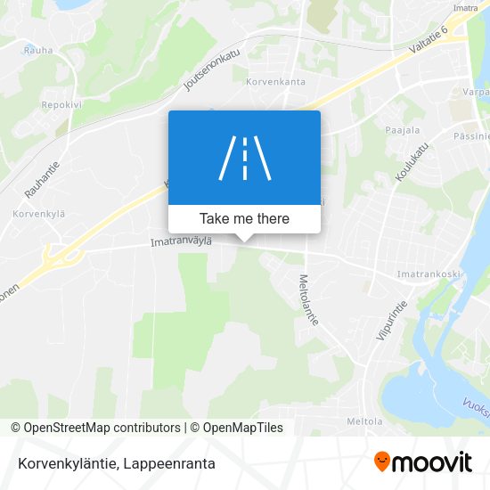 Korvenkyläntie map