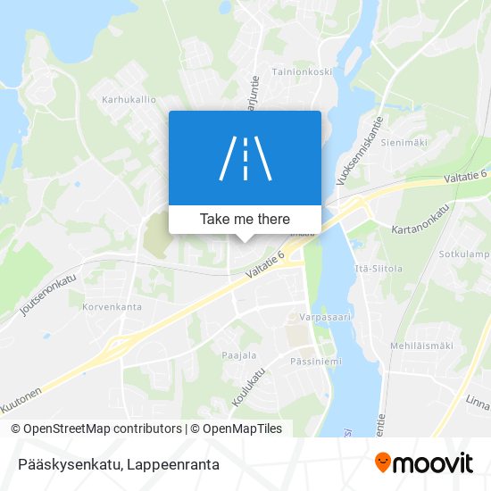 Pääskysenkatu map