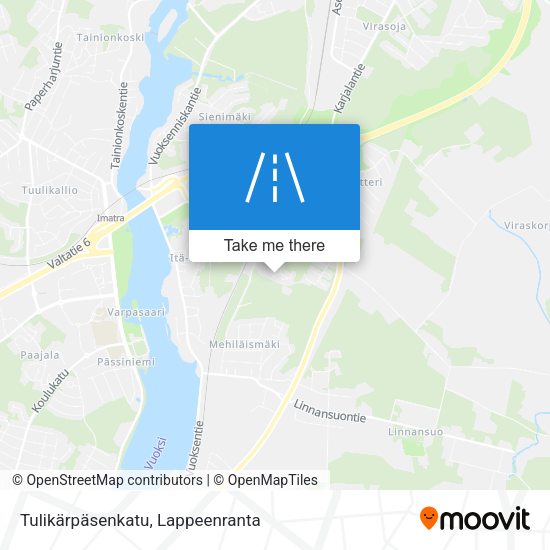 Tulikärpäsenkatu map