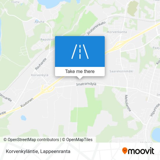 Korvenkyläntie map