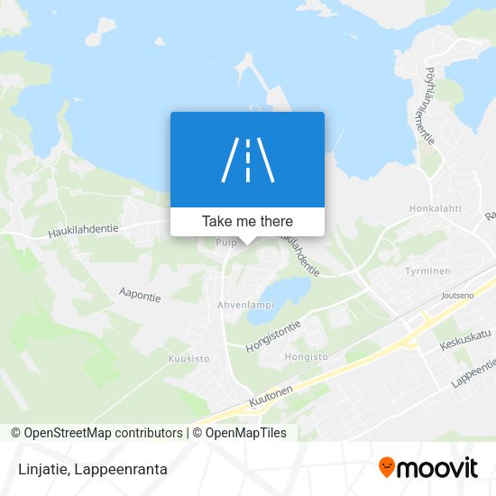 Linjatie map