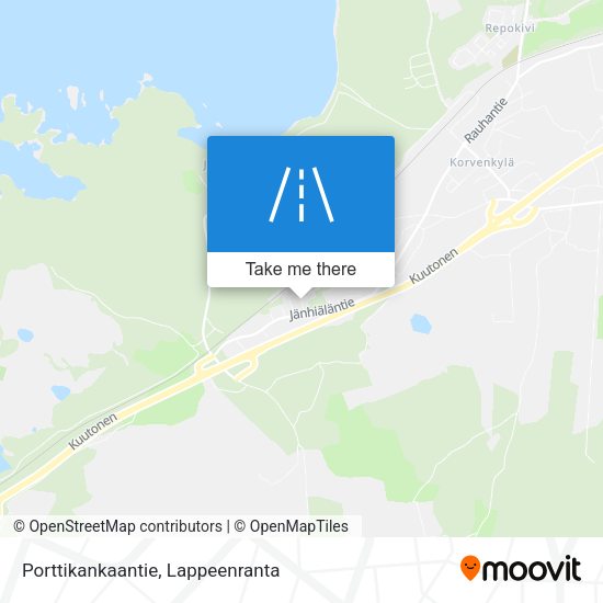 Porttikankaantie map