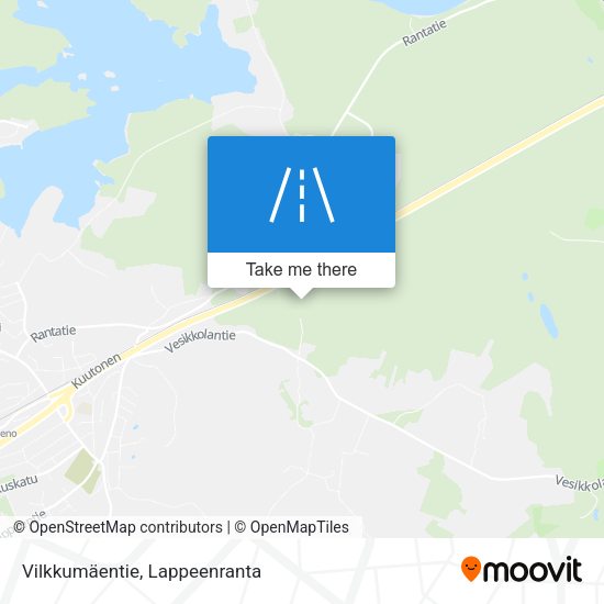Vilkkumäentie map
