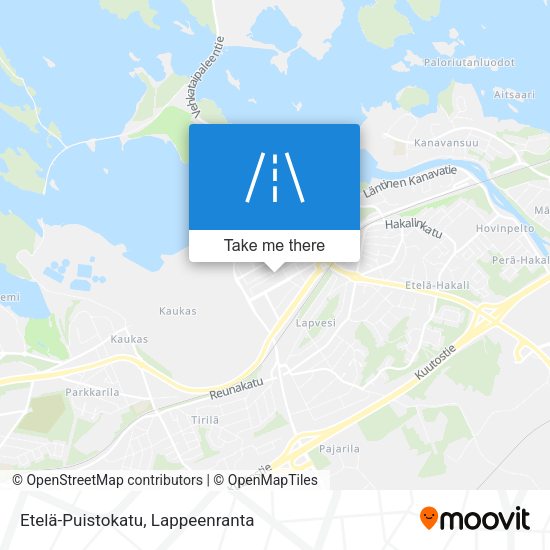Etelä-Puistokatu map