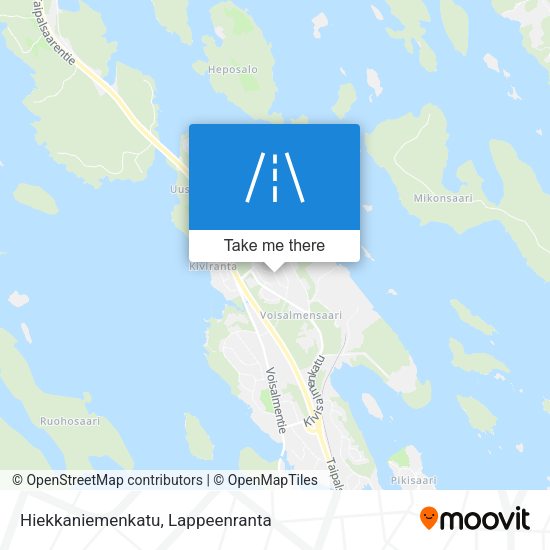 Hiekkaniemenkatu map