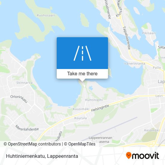 Huhtiniemenkatu map