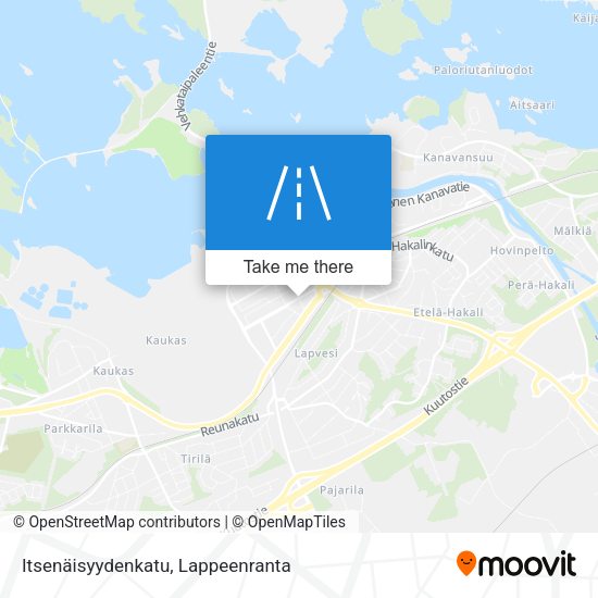 Itsenäisyydenkatu map