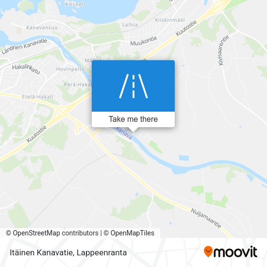 Itäinen Kanavatie map