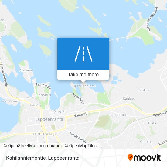 Kahilanniementie map