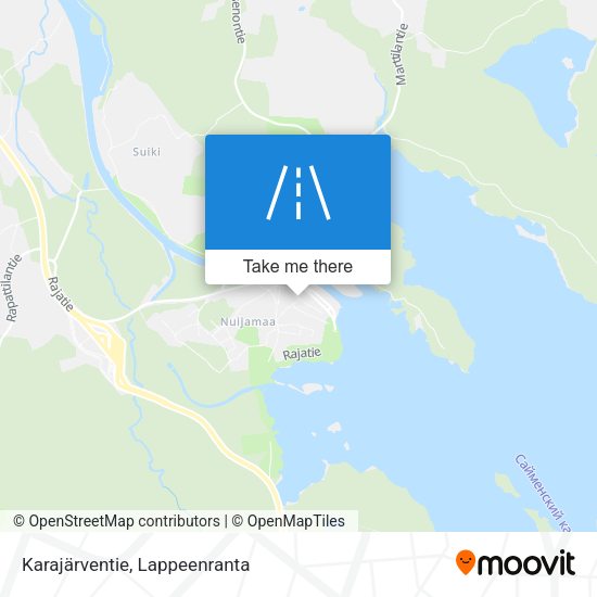 Karajärventie map