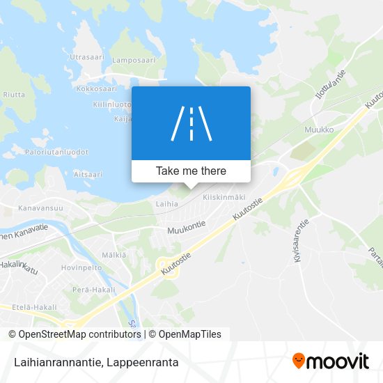 Laihianrannantie map