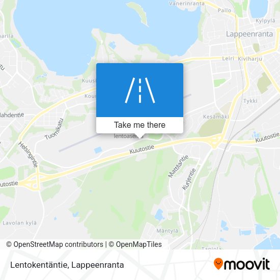 Lentokentäntie map