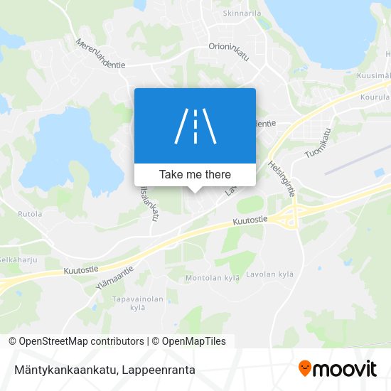 Mäntykankaankatu map
