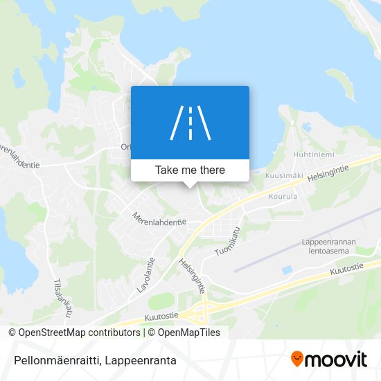Pellonmäenraitti map