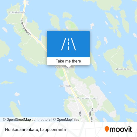 Honkasaarenkatu map