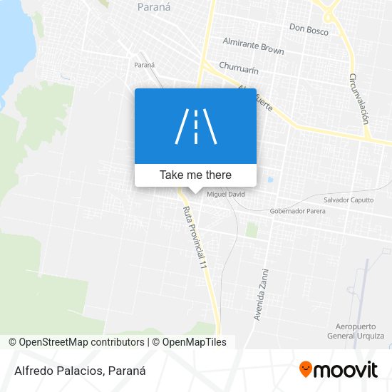 Alfredo Palacios map