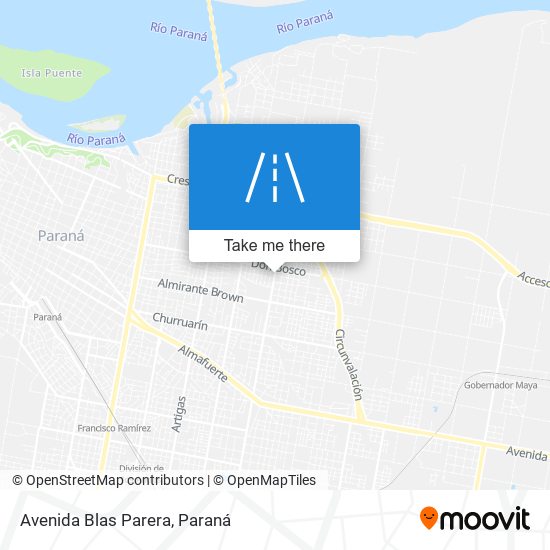 Avenida Blas Parera map