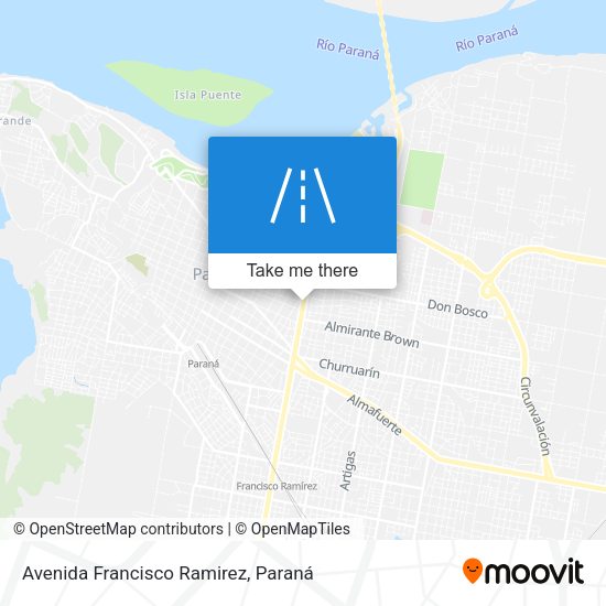 Avenida Francisco Ramirez map