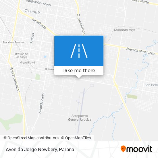 Avenida Jorge Newbery map