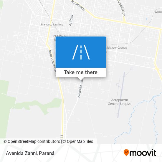 Avenida Zanni map