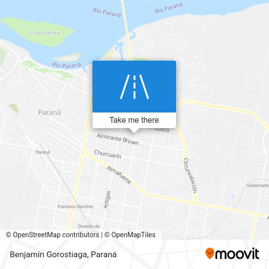 Mapa de Benjamin Gorostiaga