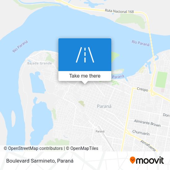Boulevard Sarmineto map