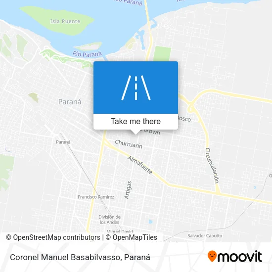 Mapa de Coronel Manuel Basabilvasso