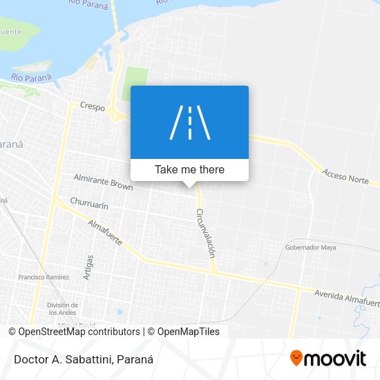 Doctor A. Sabattini map