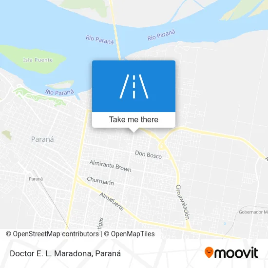 Doctor E. L. Maradona map