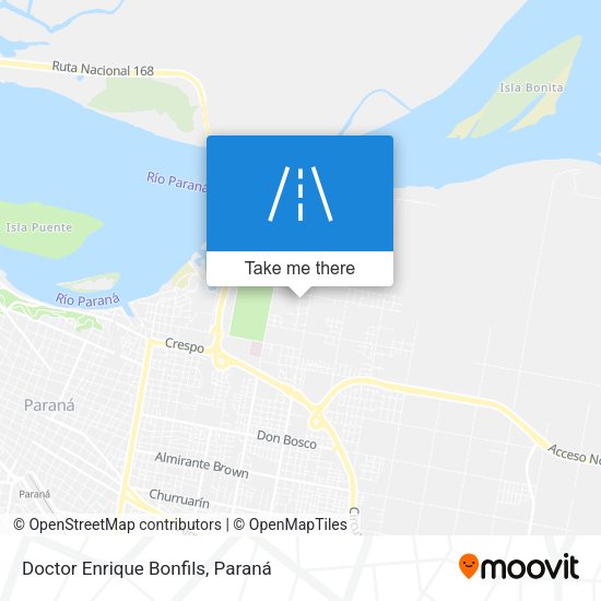 Doctor Enrique Bonfils map