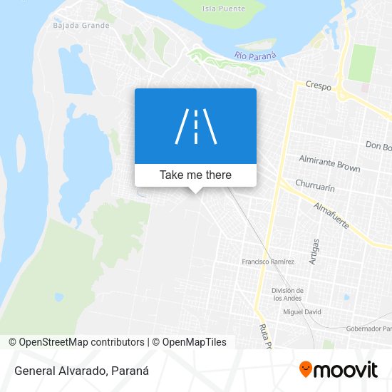 General Alvarado map