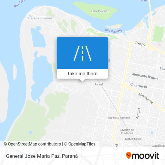General Jose Maria Paz map