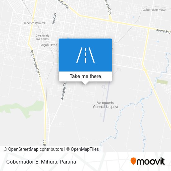 Mapa de Gobernador E. Mihura