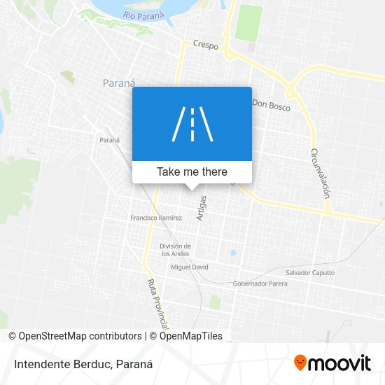 Mapa de Intendente Berduc