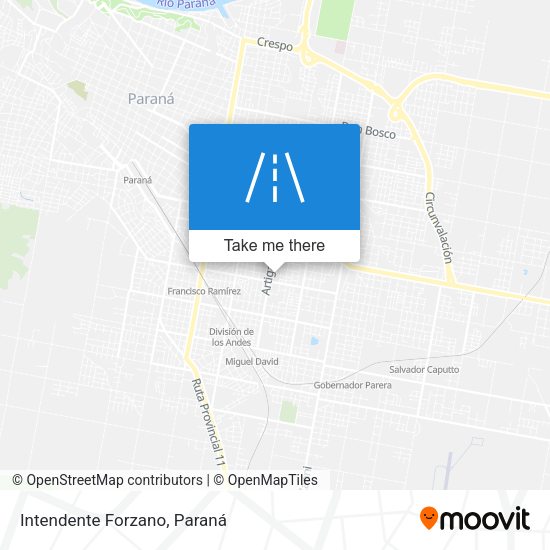 Intendente Forzano map