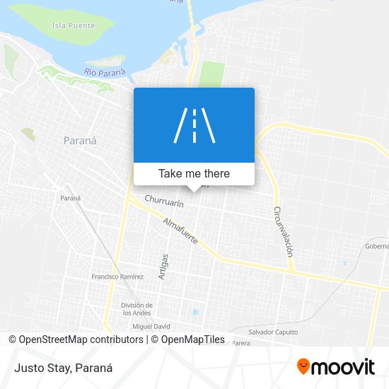 Mapa de Justo Stay