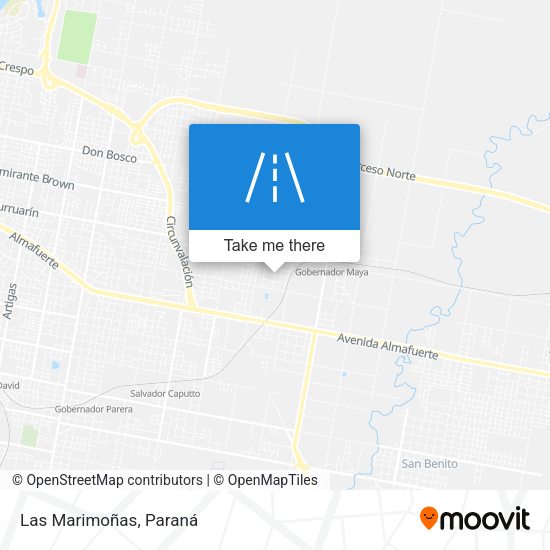 Las Marimoñas map