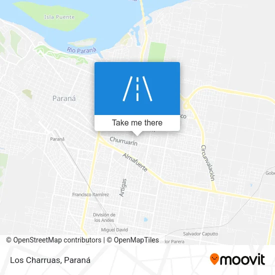 Mapa de Los Charruas
